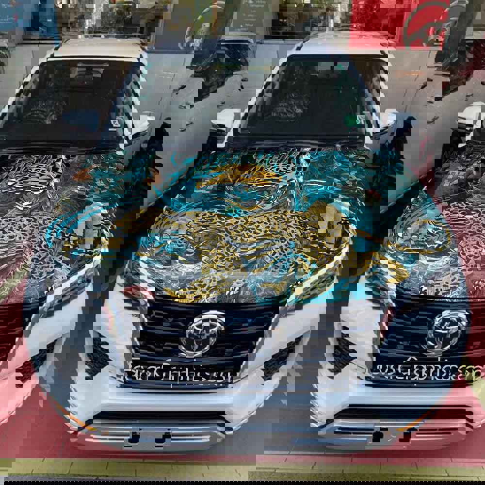 Jacksonville Jaguars Itasha Car Vinyl Hood Wrap Decal Sticker