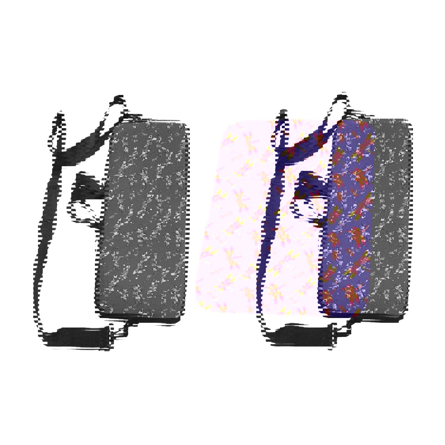 Gathering Purple Laptop Handbags 13 - Dragonfly Design