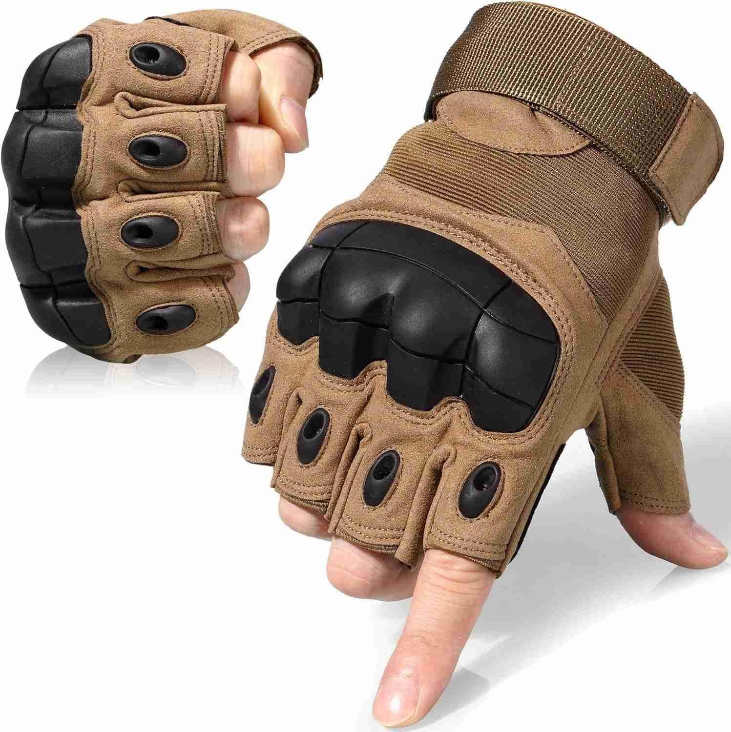 Versatile Fingerless Gloves for Outdoor Activities - Ideal for Motorbiking, Cycling, Climbing, Hiking, and Hunting