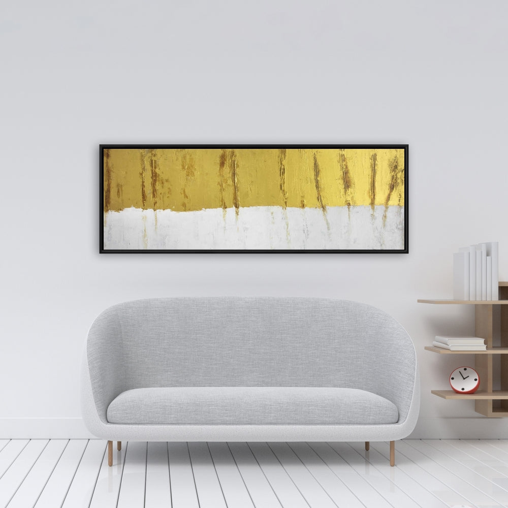 Golden Stripe Fine Art Gallery Wrapped Canvas 16x48