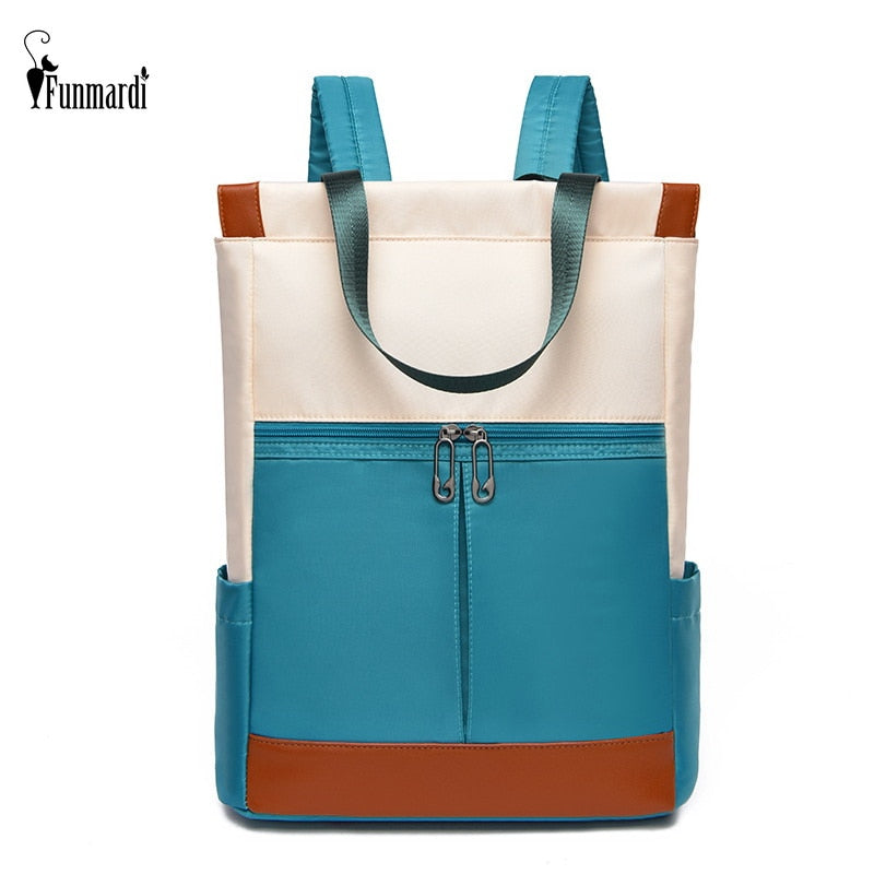 FUNMARDI Oxford Waterproof Women Backpack - Large Capacity Laptop Travel Bag