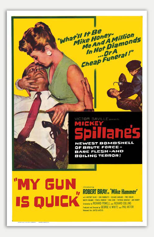 My Gun is Quick - 11 x 17 Movie Poster (1957 Reprint, Mystery Genre)