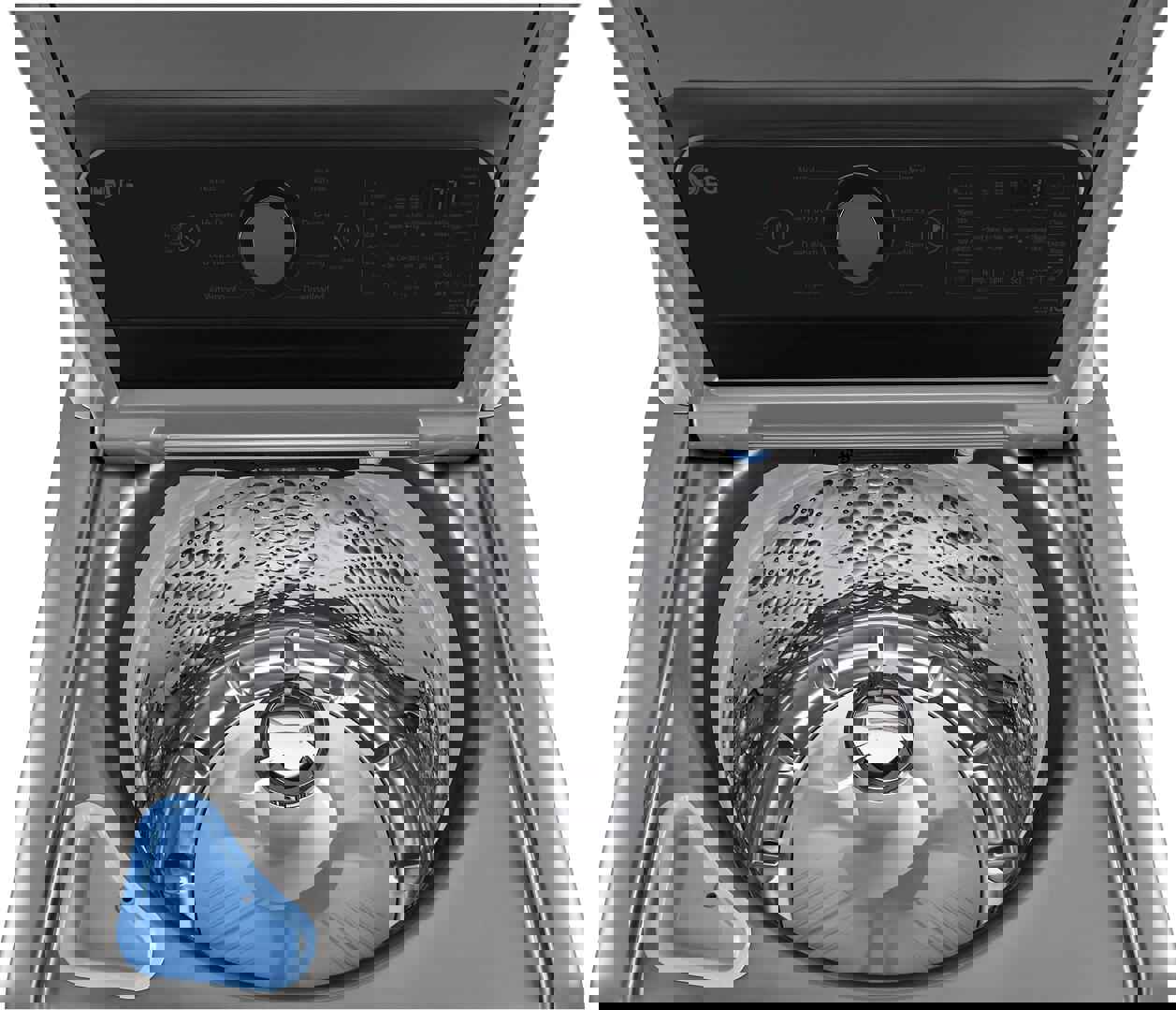 LG - 27 in. 5.3 cu. ft. Mega Capacity Smart Top Load Washer with TurboWash3D Technology