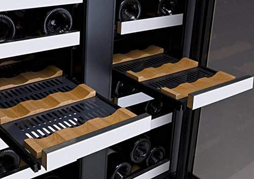 36 Bottle Dual Zone Wine Refrigerator with French Doors - 25% More Energy Efficient