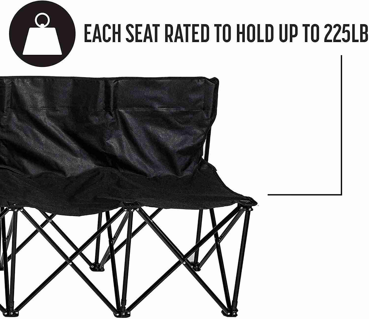 Franklin Sports Sideline Team Bench - 6 Person - Collapsible Sports Bench with Carry Bag