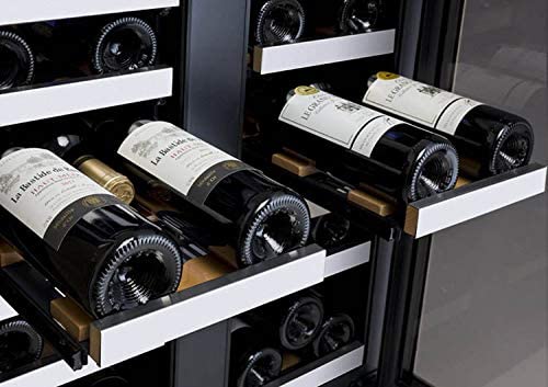 36 Bottle Dual Zone Wine Refrigerator with French Doors - 25% More Energy Efficient