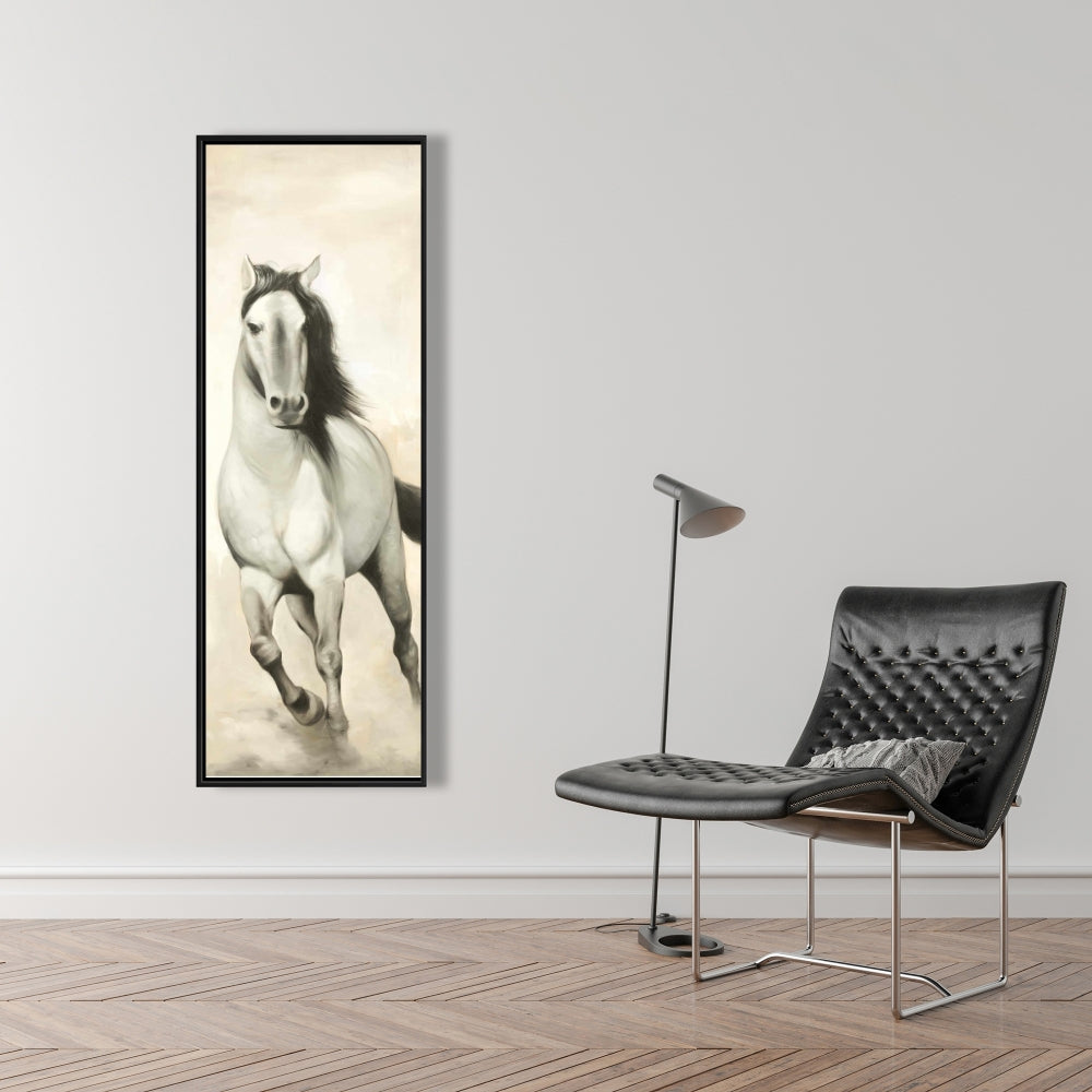 Graceful Horse Fine Art Gallery Wrapped Canvas 16x48