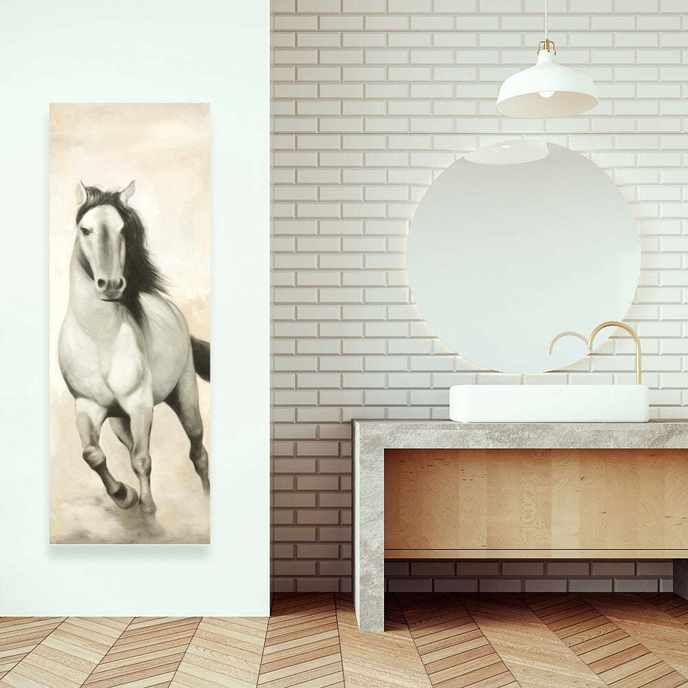 Graceful Horse Fine Art Gallery Wrapped Canvas 16x48