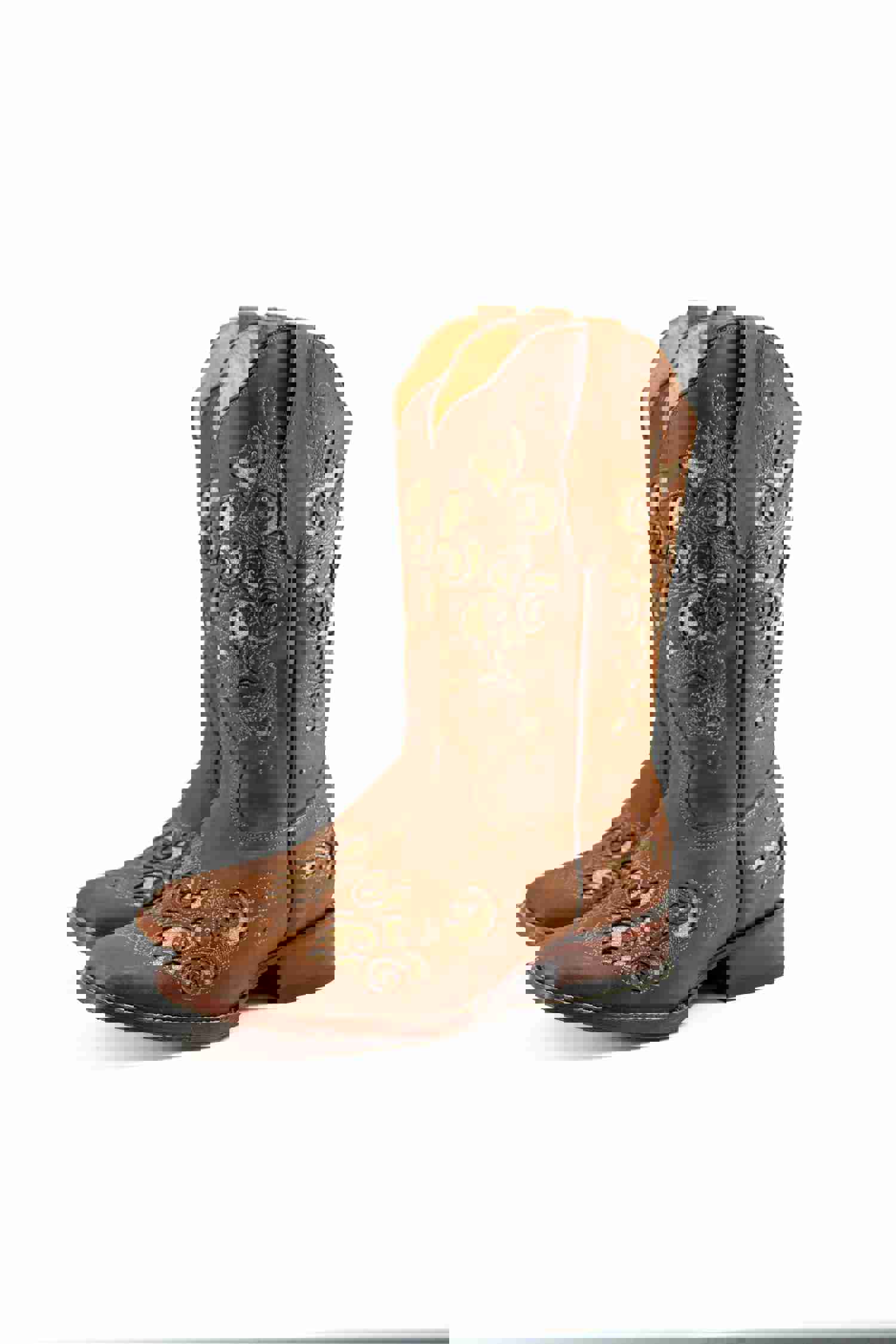 Campanas Crazy Tabaco Cuero Cowgirl Boot