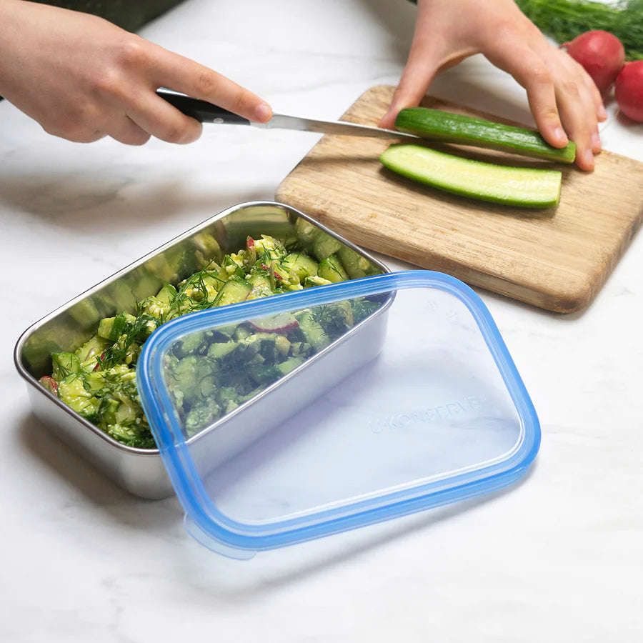 U KONSERVE Stainless Steel Food Storage Containers with Silicone Lids