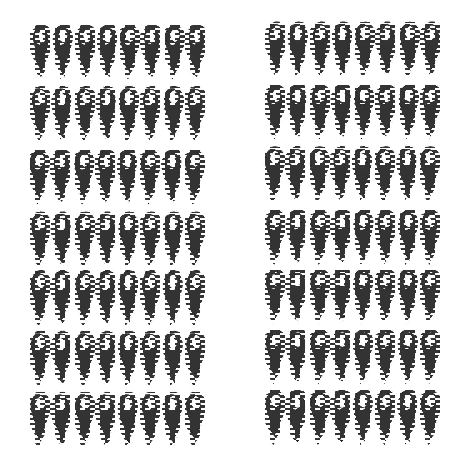 Extra Pins for World Map Decal Vinyl Wall Sticker #1272