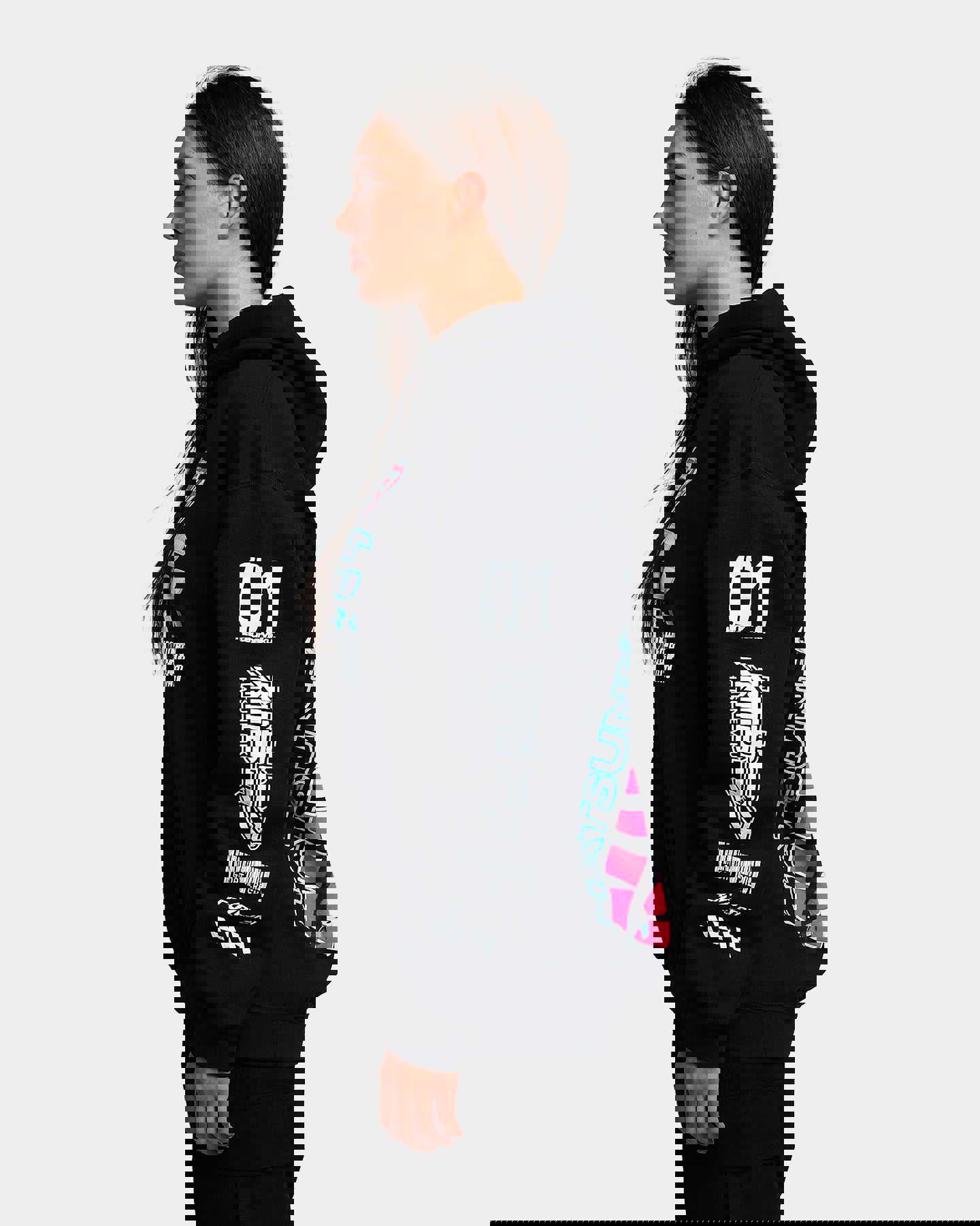 Goat Crew X Hatsune Miku Magazine Hoodie Black