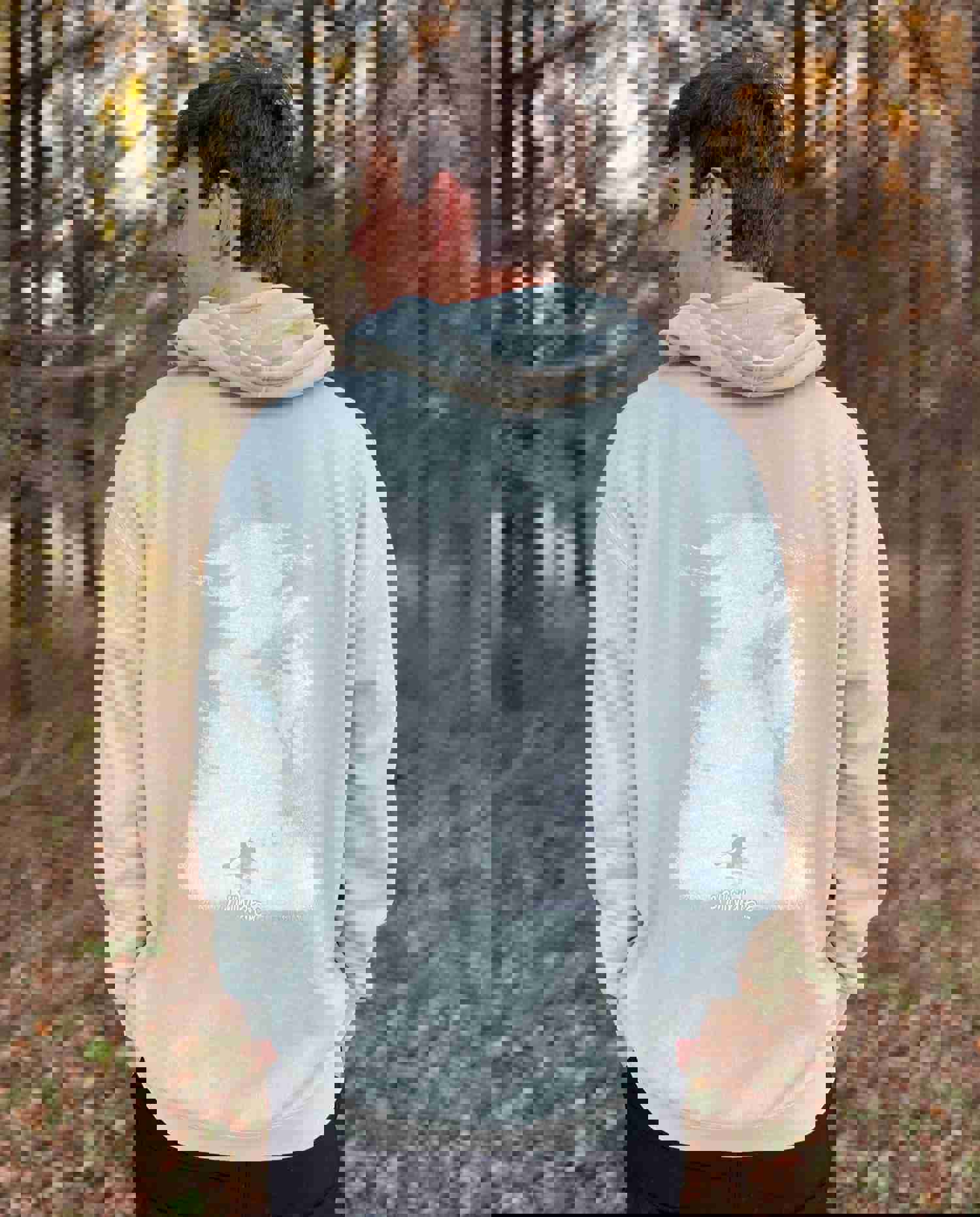 Comfort Stretch Hoodie Sweatshirt - Classic Kayak Design