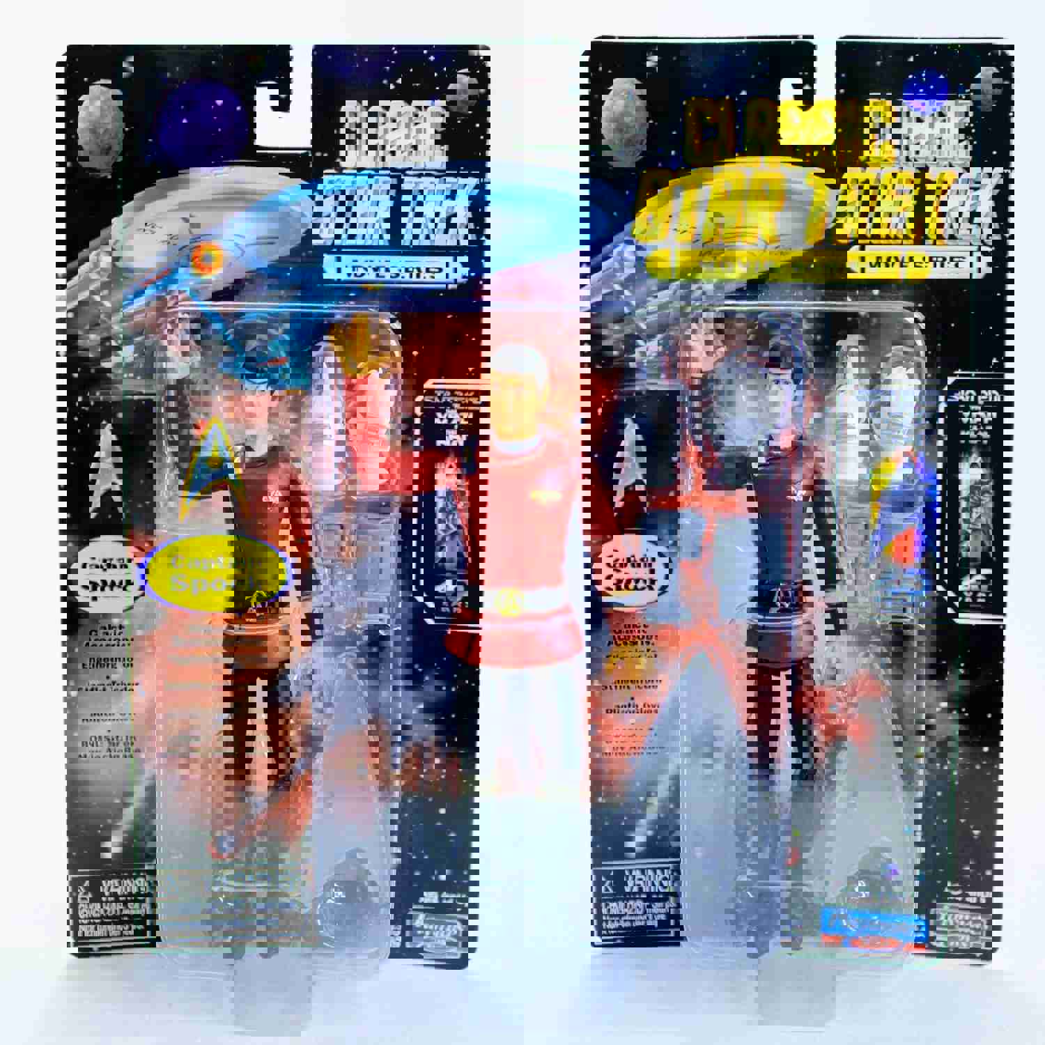 Star Trek Wrath of Khan Movie - Captain Spock 5 Playmates Figure Retro Cardback