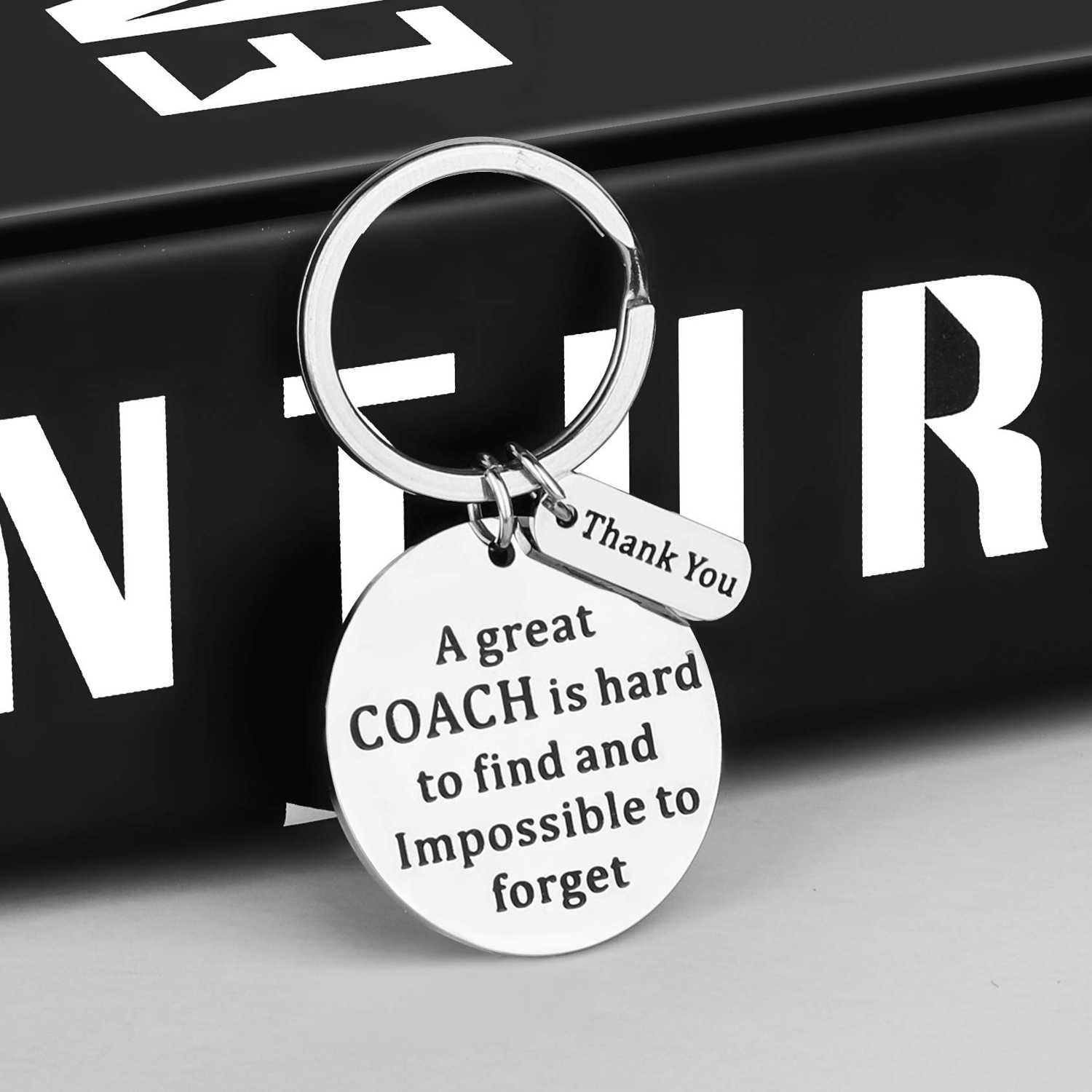 Personalized Coach Keychain Gift - Thank You Present for Sports Coaches