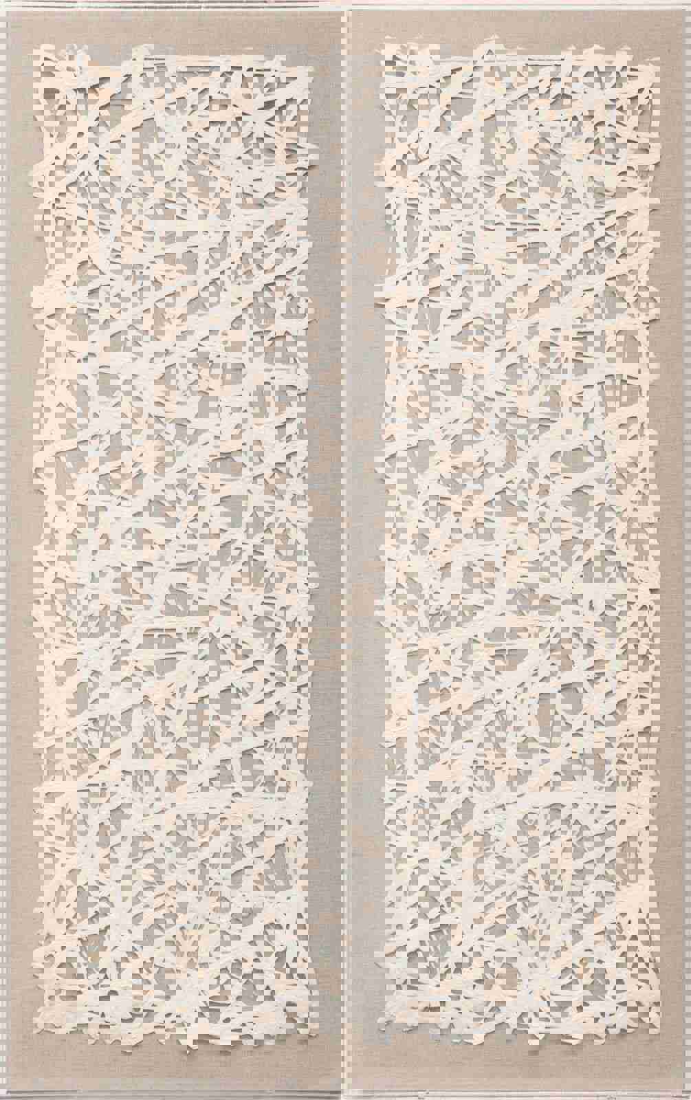 Natural Curiosities Large Abstract Papers Art in White