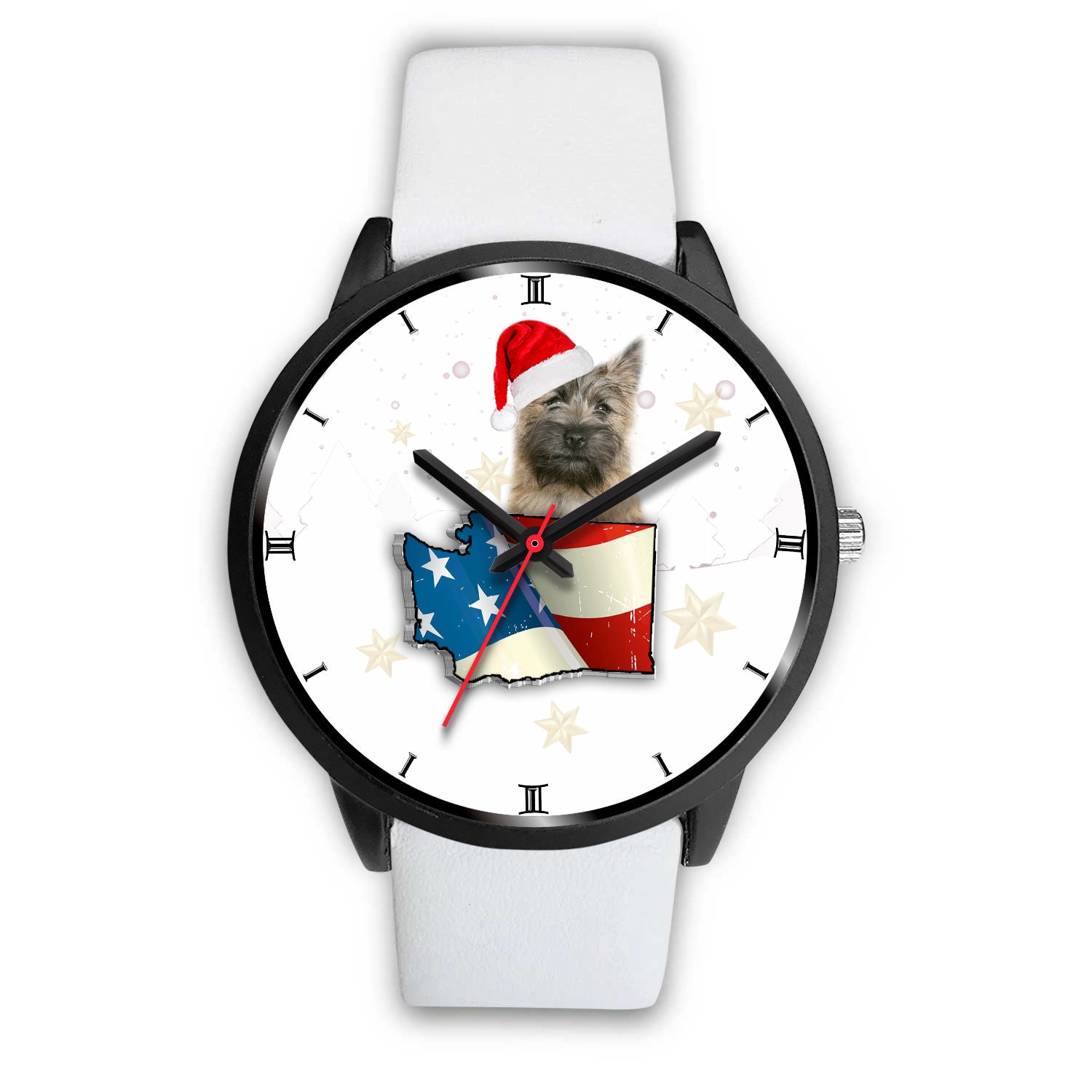 Cairn Terrier Washington Christmas Special Wrist Watch