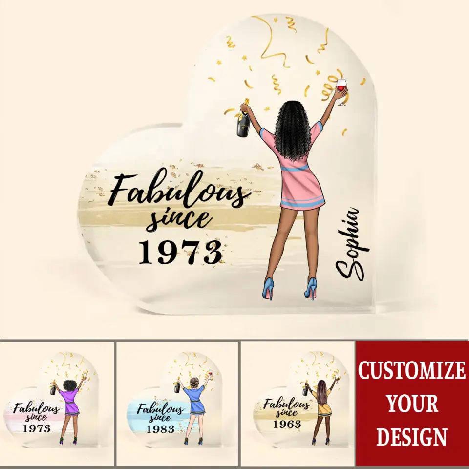 Custom Shape Acrylic Plaque - 50th Birthday Gift for Her