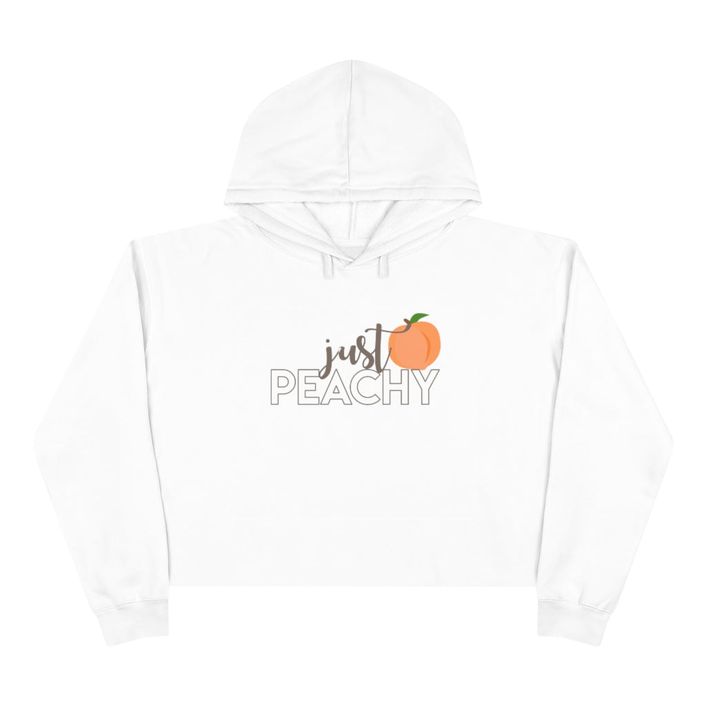 Just Peachy Cropped Hoodie - Stylish & Comfy