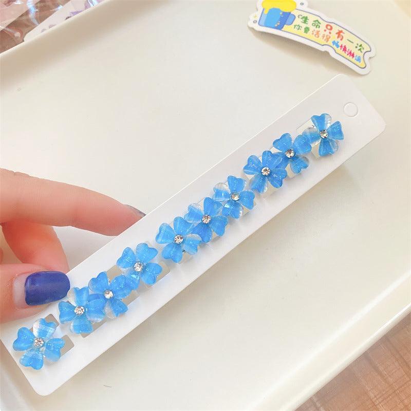 Korean Pearl Flower Herb Beanie Hair Button - Fashion Hair Accessories
