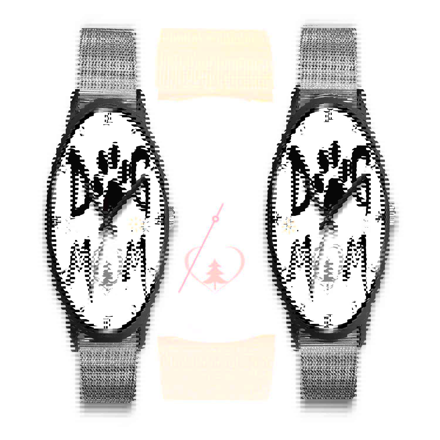 Dog Mom Print Christmas Special Wrist Watch