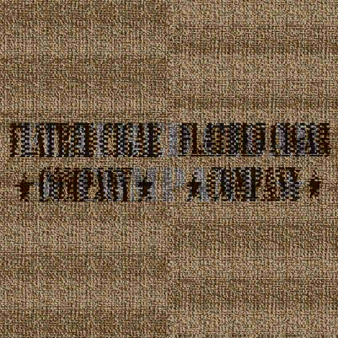 4 Custom Printed Burlap Fitted Table Cover - Single Color Print