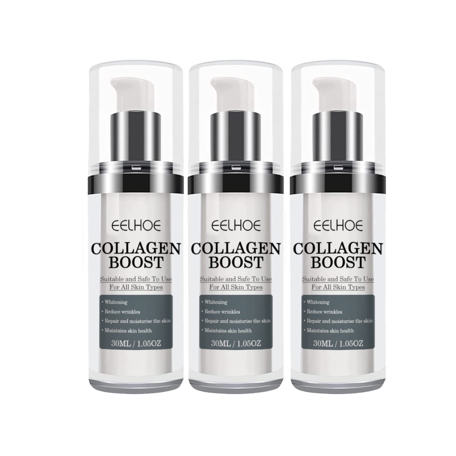EELHOE Unisex Collagen Boost Anti-Aging Serum with Hyaluronic Acid