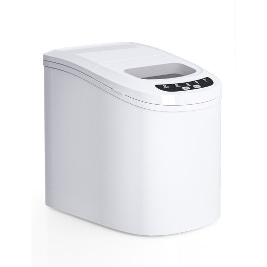 Mini Portable Compact Electric Ice Maker Machine - White