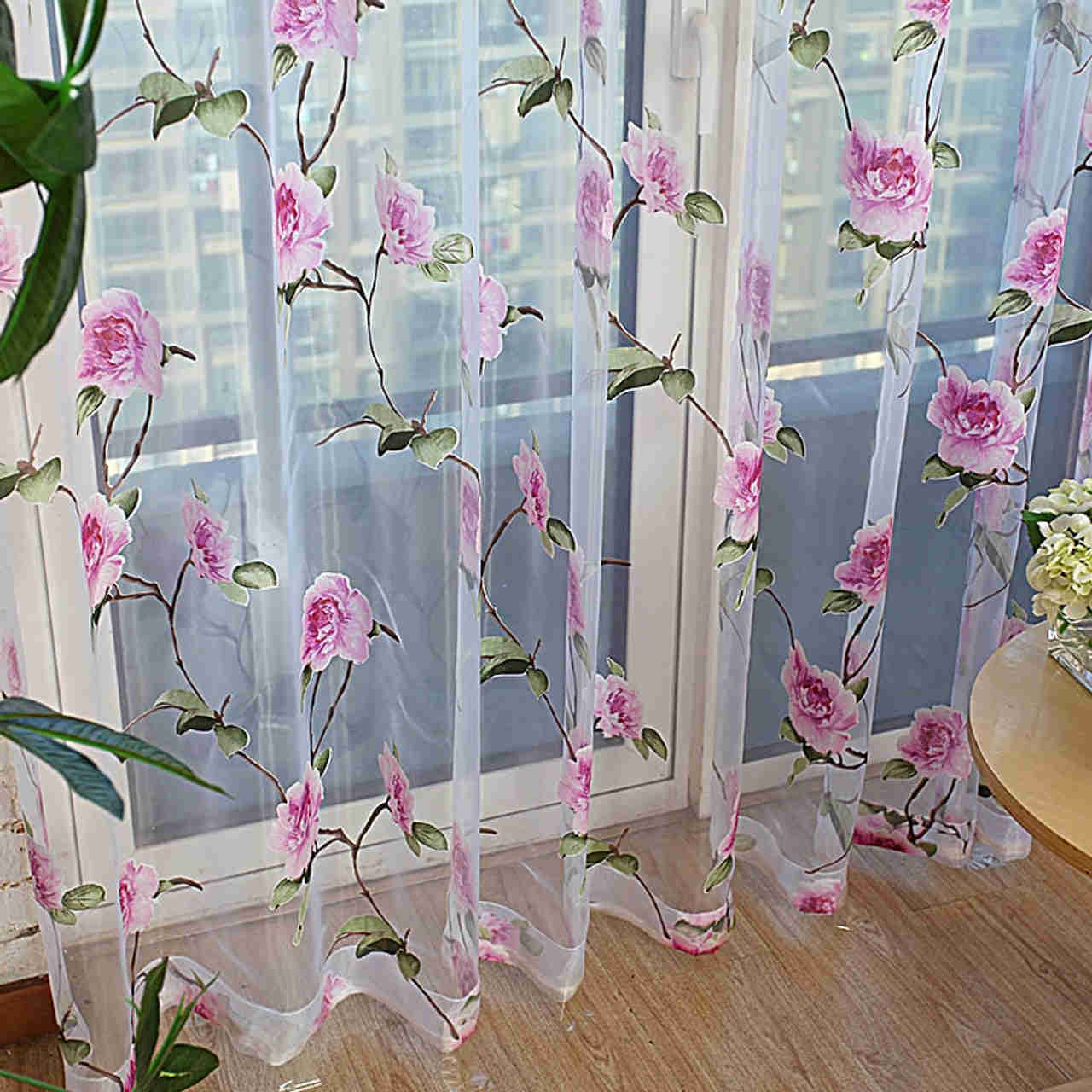 Dolce Mela Sheer Curtain Panels - Paris 60x100H