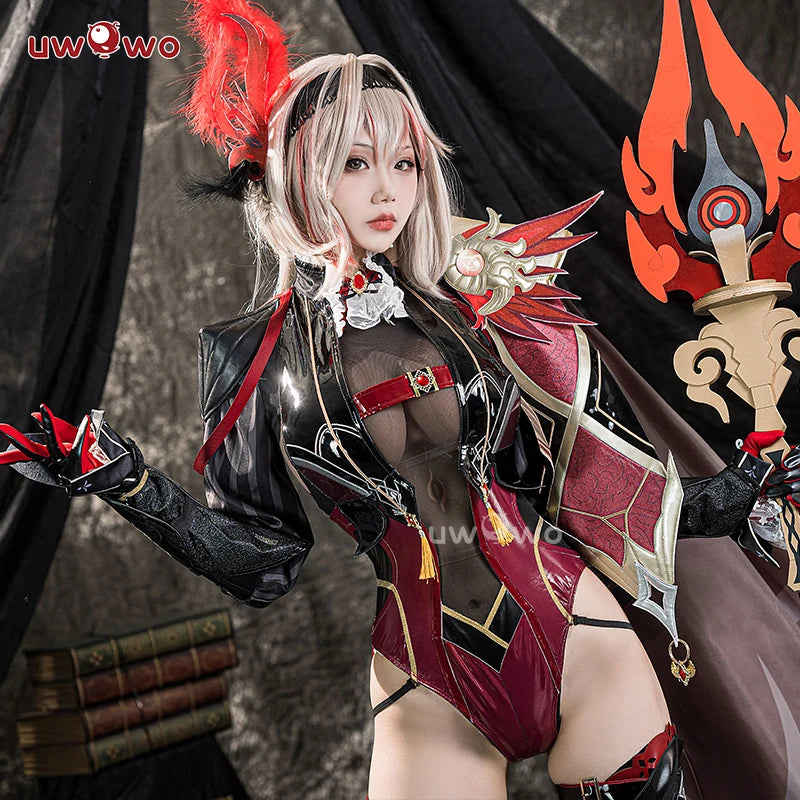 UWOWO Exclusive Succubus Eula Cosplay Genshin Impact Costume - Halloween Game Outfit (Size S-3XL)
