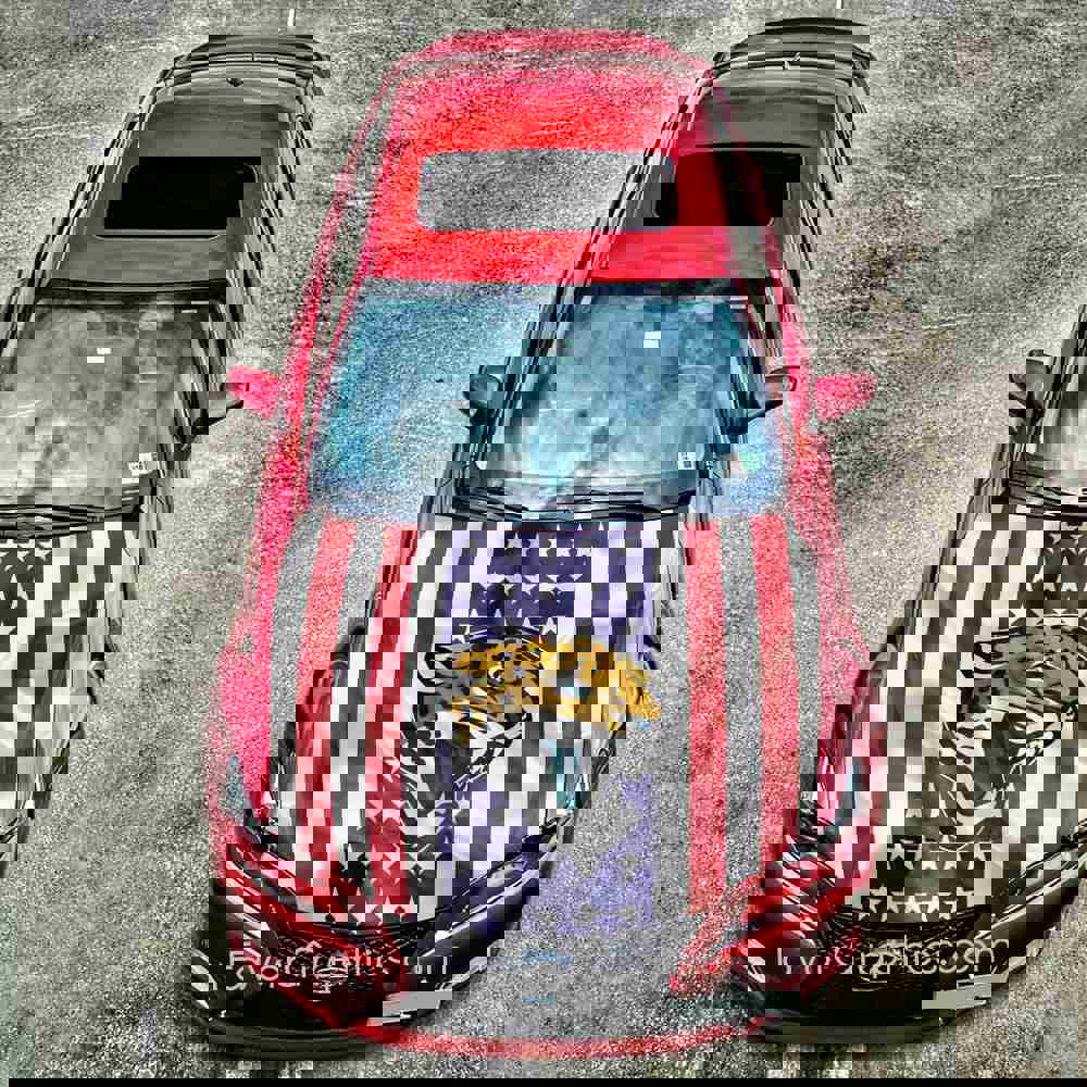 Jacksonville Jaguars Itasha Car Vinyl Hood Wrap Decal Sticker