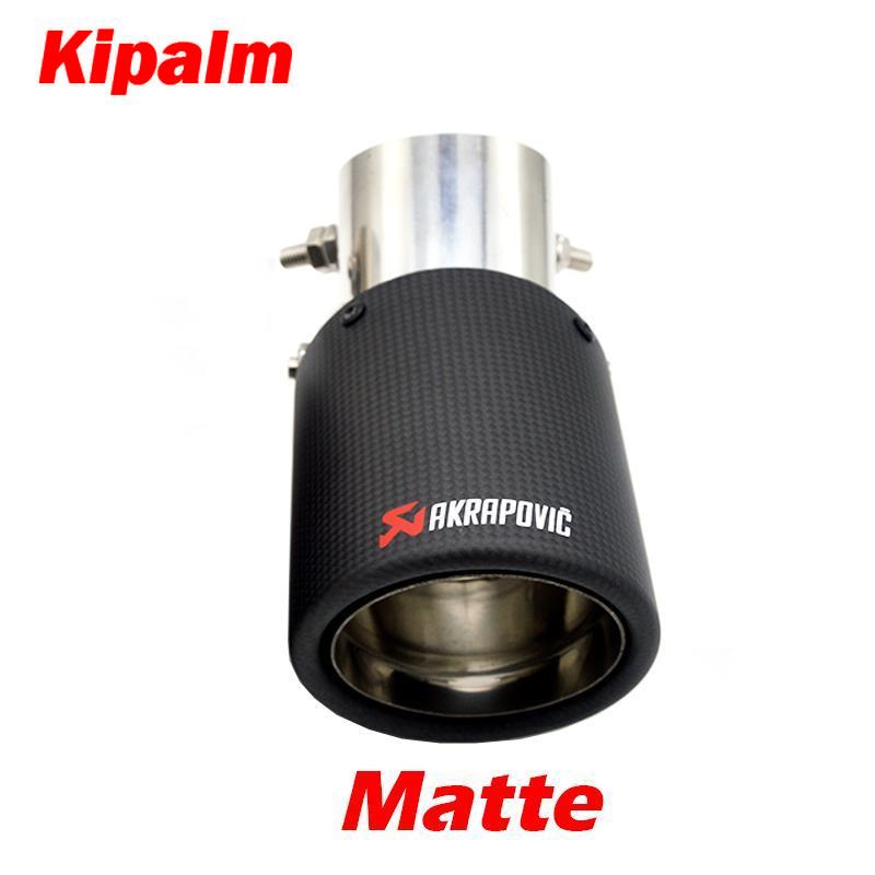 Angle Adjustable Akrapovic Tips Carbon Fibre Car Exhaust Pipe