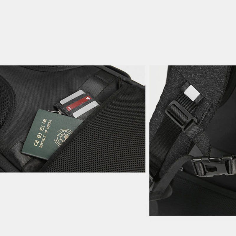 15 Inch Business Durable Travel Laptop Backpack with USB Charging Port and Headphone Jack
