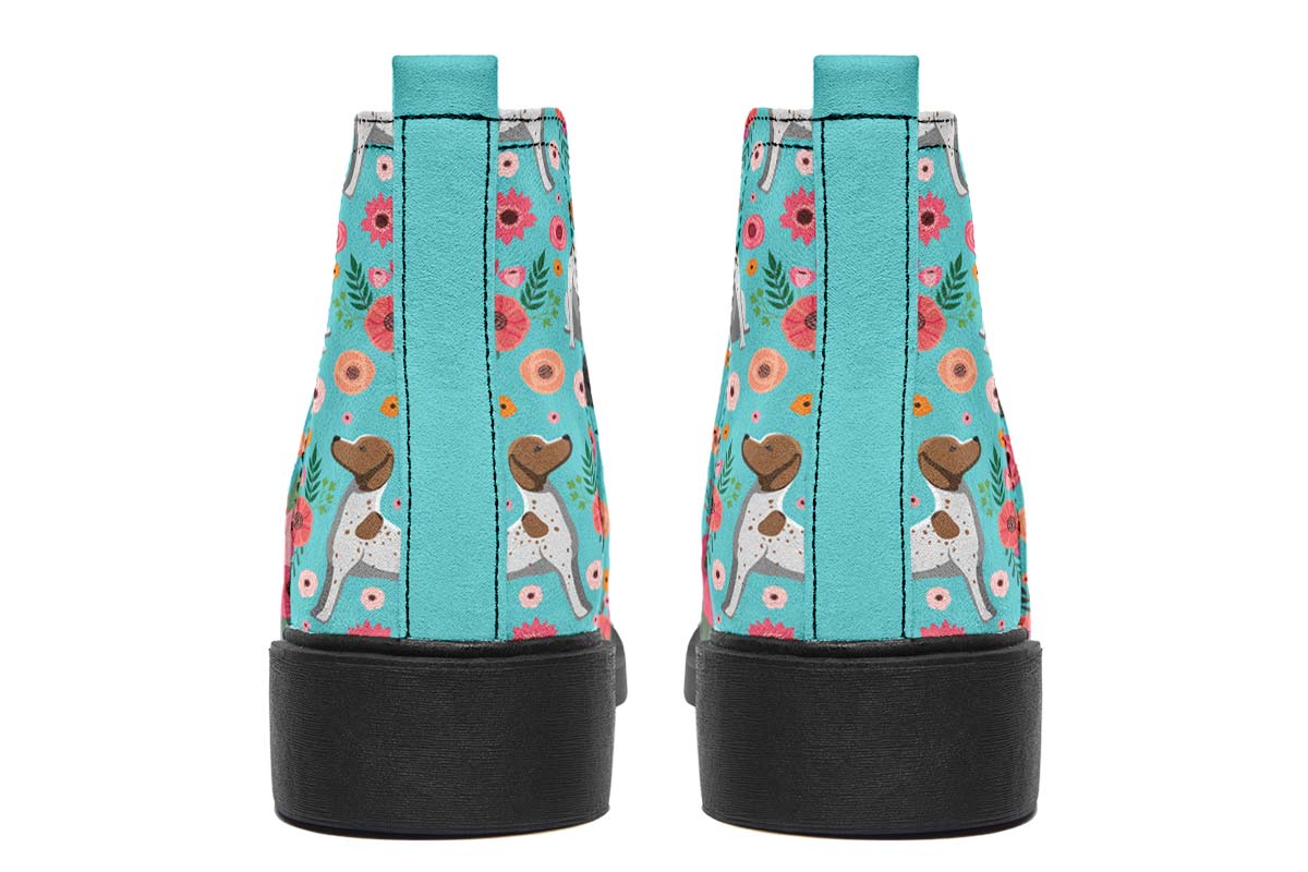German Shorthaired Pointer Flower Neat Vibe Boots