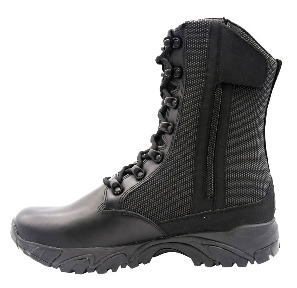 ALTAI Black Tactical Waterproof Side Zip 8 Boots (MFT100-Z)