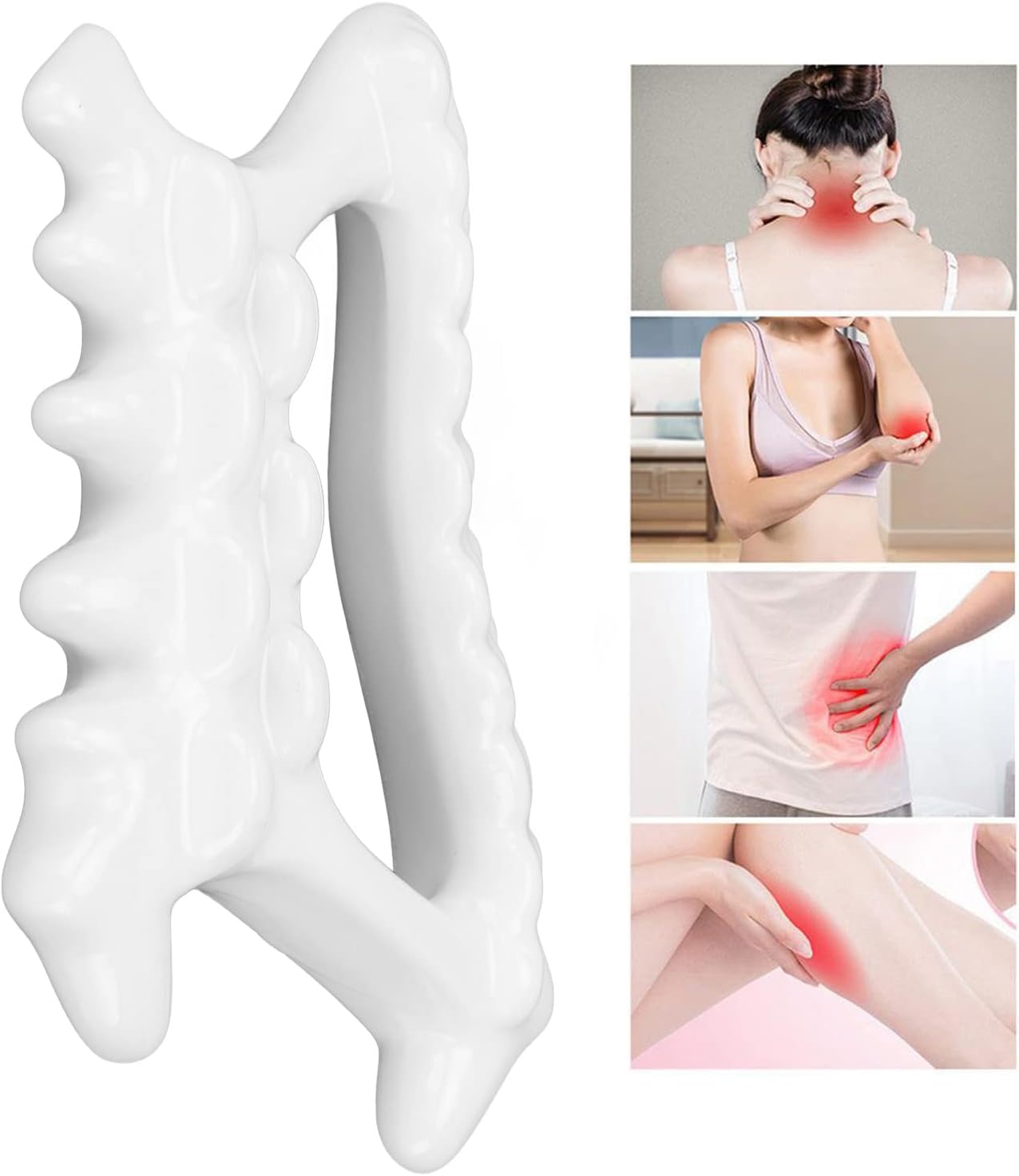 Ceramic Facial Gua Sha Massager for Lymphatic Drainage & Skin Care