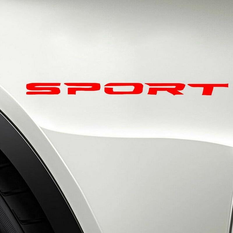 4PCS SPORT Style Car Rims Wheel Hub Racing Sticker Graphic Decal Strip