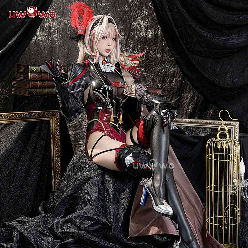 UWOWO Exclusive Succubus Eula Cosplay Genshin Impact Costume - Halloween Game Outfit (Size S-3XL)