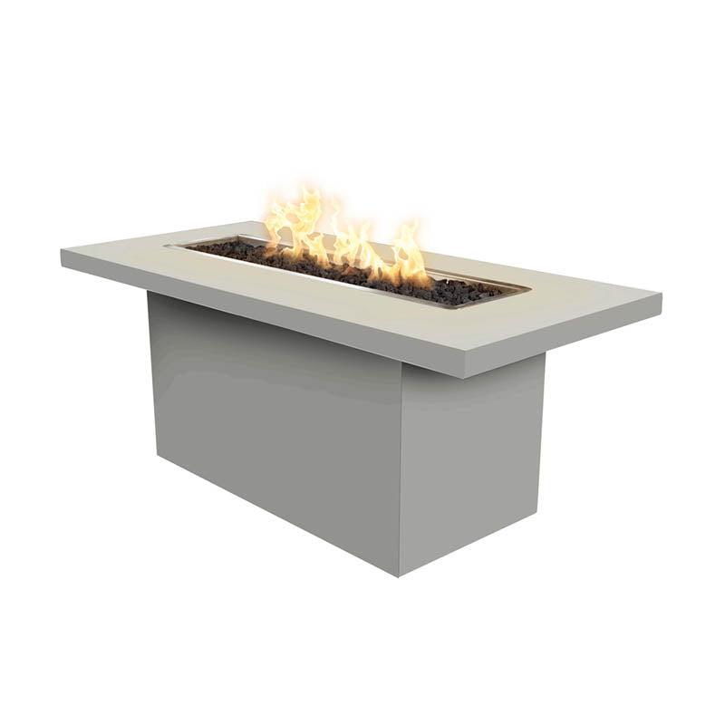 The Outdoor Plus 72 Rectangular Bella Fire Table - Powder Coated Metal