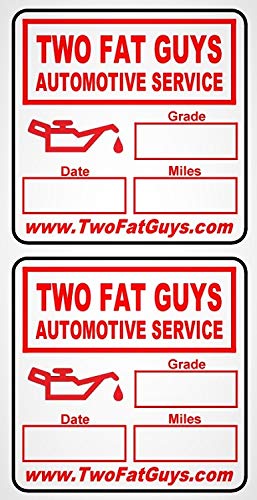Custom Oil Change Reminder Stickers - Fade Resistant, Easy Peel Off, Multiple Colors (5000 Quantity, Blue)