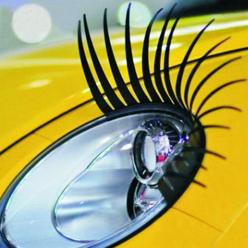 2pc Car 3D Eyelashes Decoration Sticker Decal for Auto Car Automotive