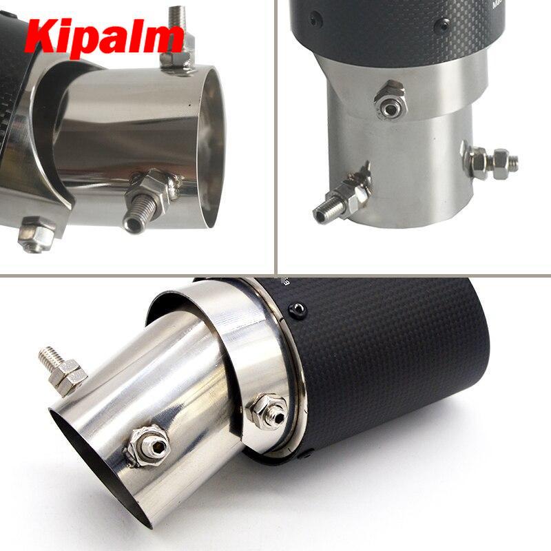 Angle Adjustable Akrapovic Tips Carbon Fibre Car Exhaust Pipe