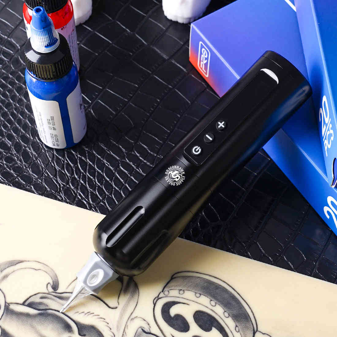 Dragonhawk X10 Wireless Tattoo Pen Machine with 5000mAh Large Battery Capacity