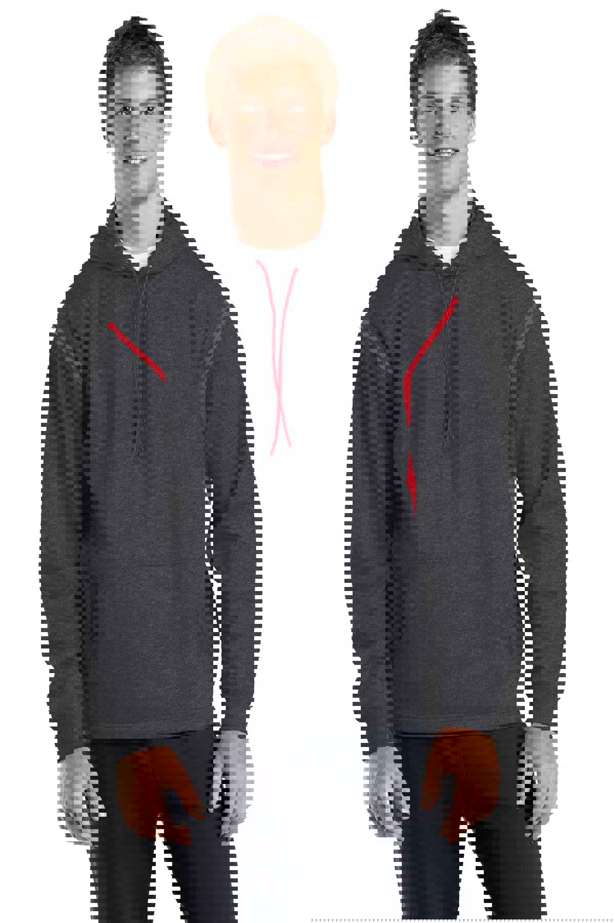 Sport-Tek® Tech Fleece Colorblock Hooded Sweatshirt - High-Performance Athletic Hoodie