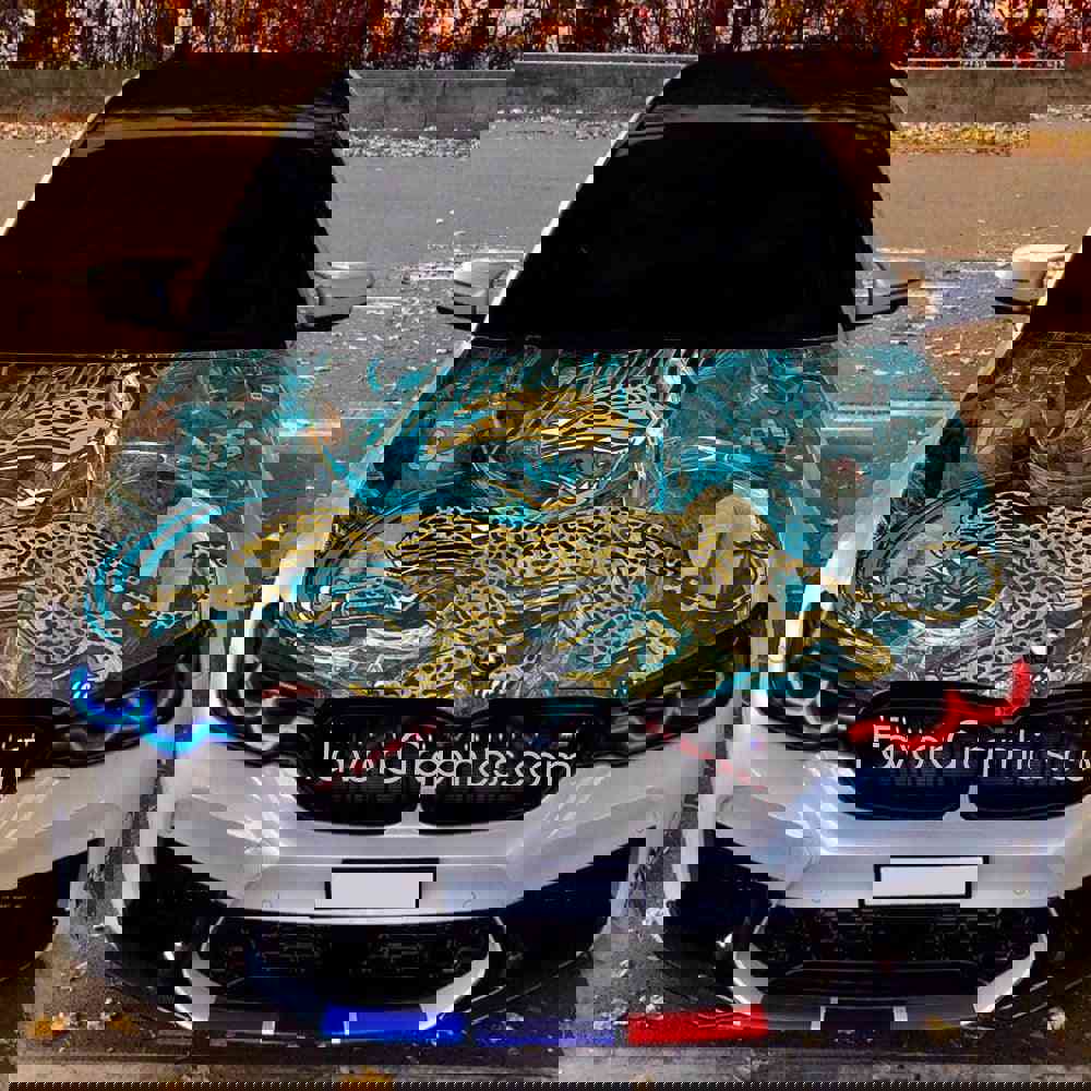 Jacksonville Jaguars Itasha Car Vinyl Hood Wrap Decal Sticker