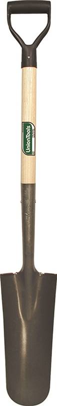 UnionTools 47107 Drain Spade Shovel with Steel Blade and Hardwood Handle