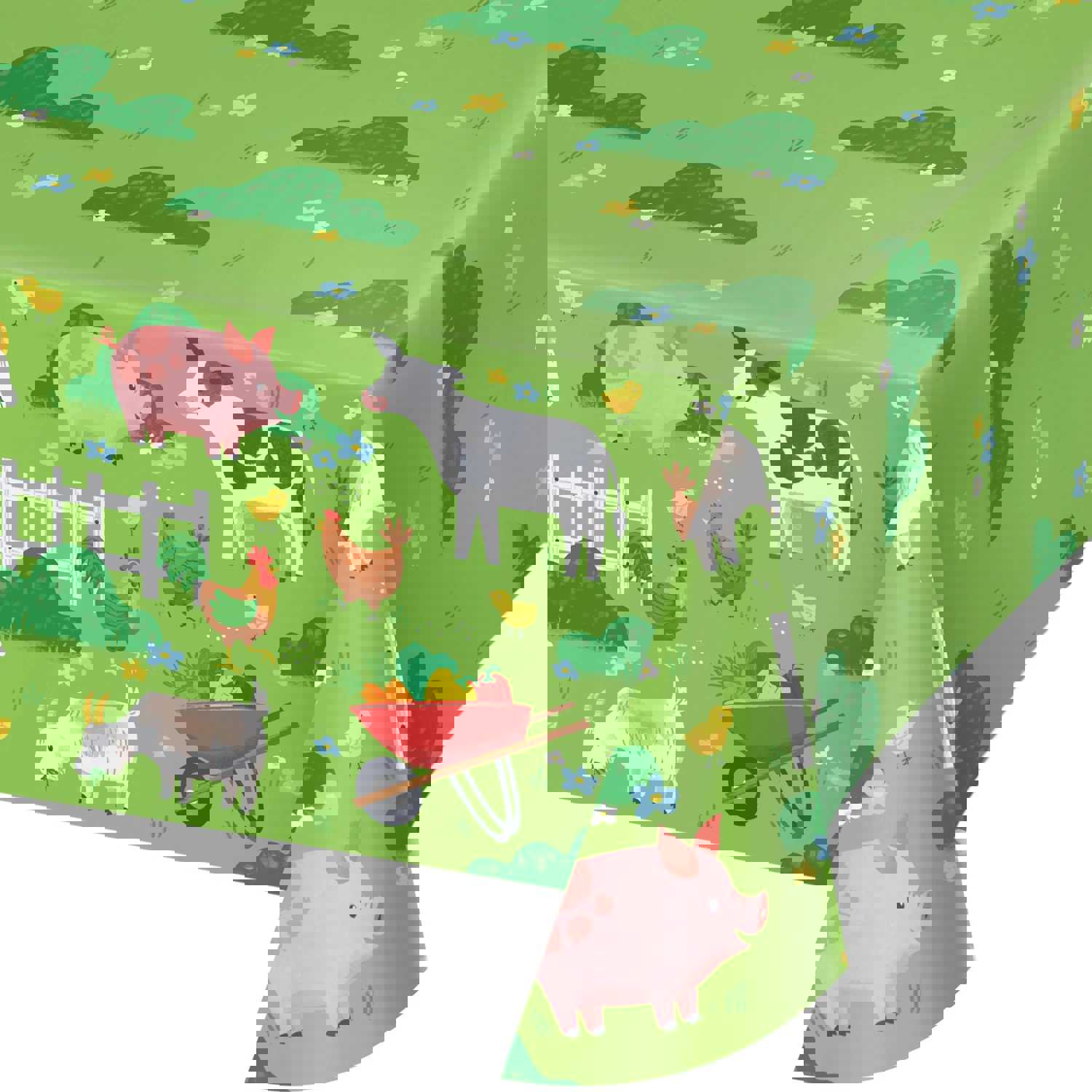 Farm Animals Table Cover - Paper