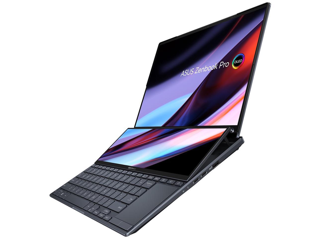 ASUS ZenBook Pro 14 Duo OLED Laptop with ScreenPad Plus, Intel i9-12900H, RTX 3050 Ti