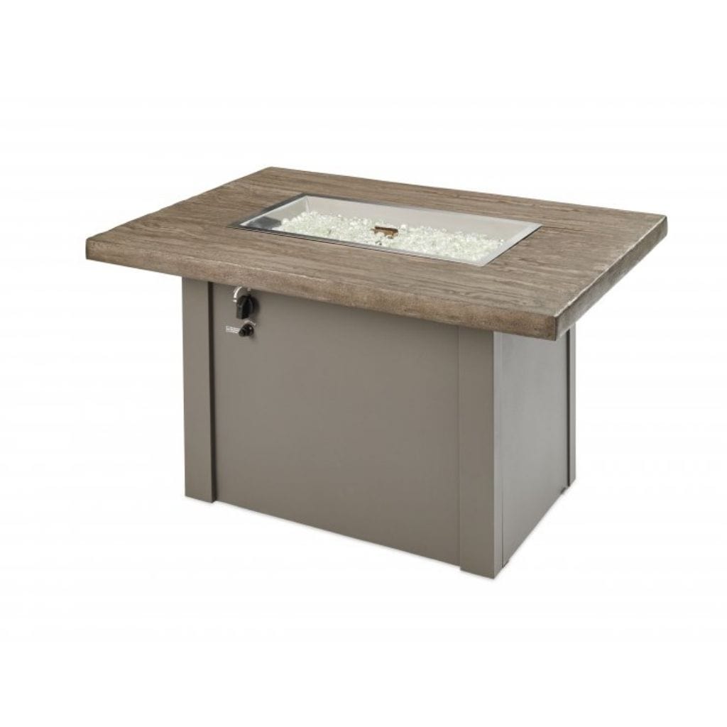 The Outdoor GreatRoom Company 44 Havenwood Rectangular Gas Fire Pit Table