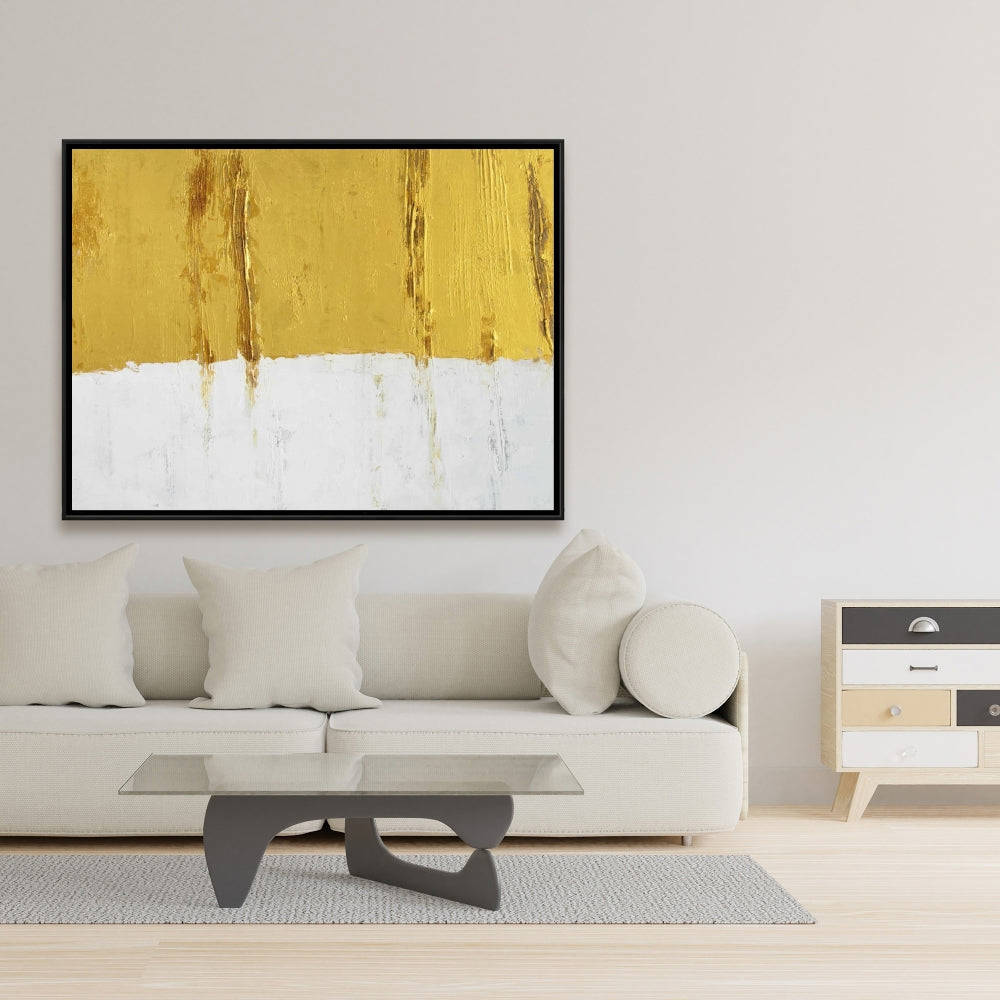 Golden Stripe Fine Art Gallery Wrapped Canvas 16x48